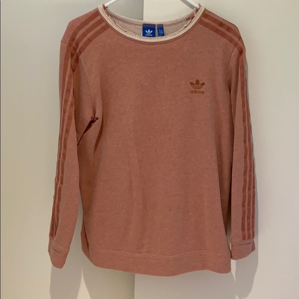 Light pink adidas pull over